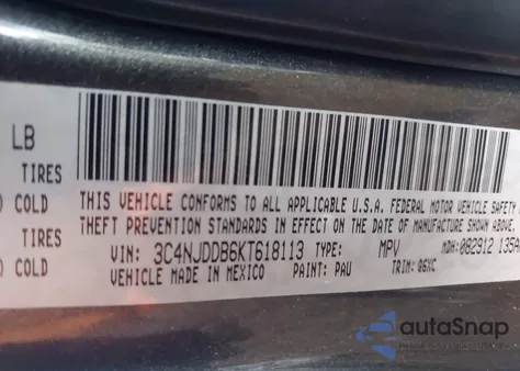 2019 Jeep Compass Trailhawk 4X4 z USA, uszkodzony, nr VIN 3C4NJDDB6KT618113